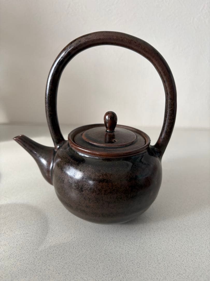 ボウフラ ぼうふら 土瓶 急須 湯沸 水注 上持手 在銘 茶道具 煎茶道具