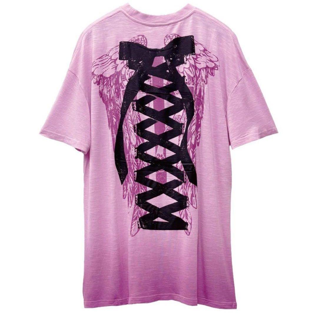 HYDE BEAUTY & THE BEAST ピンク Tシャツ Lサイズ BB