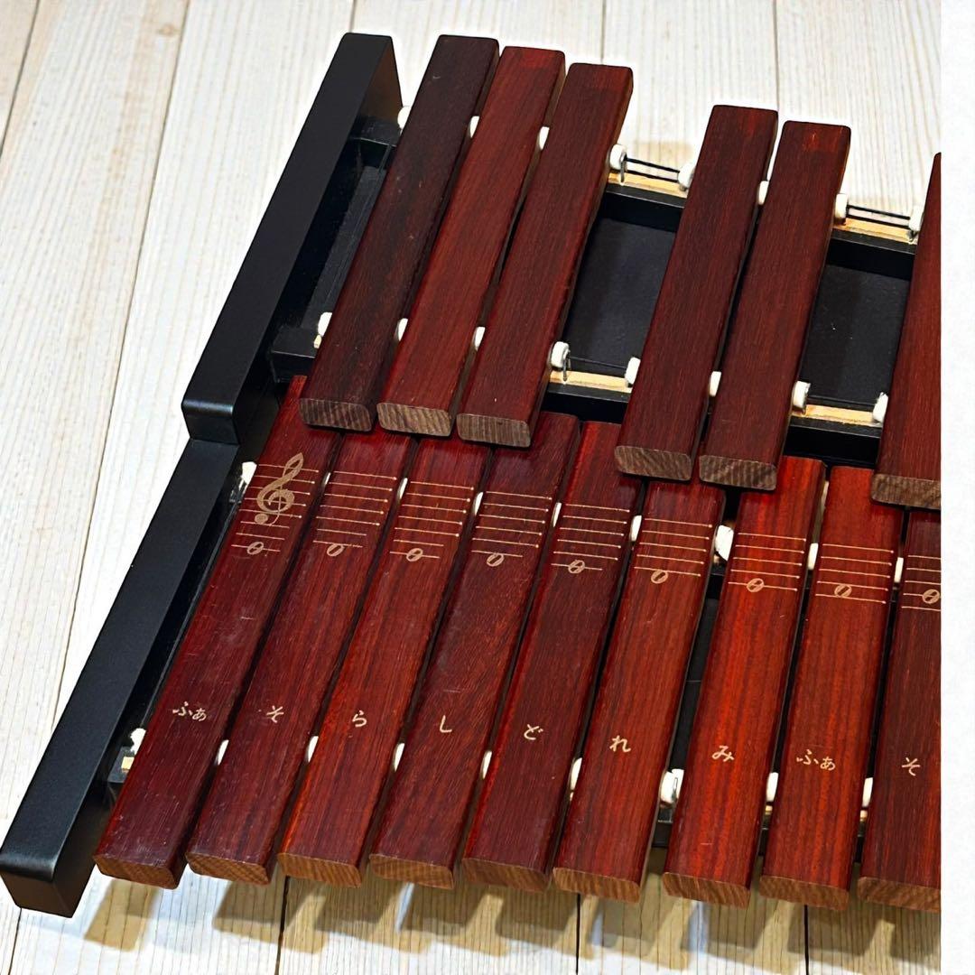 極美品✨大人気❣️ZEN-ON シロフォン ZX-32P 32音鍵盤 木琴 バチ付