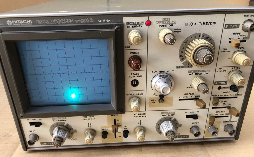 HITACHI 日立 オシロスコープ V-550B 50MHz(E14)
