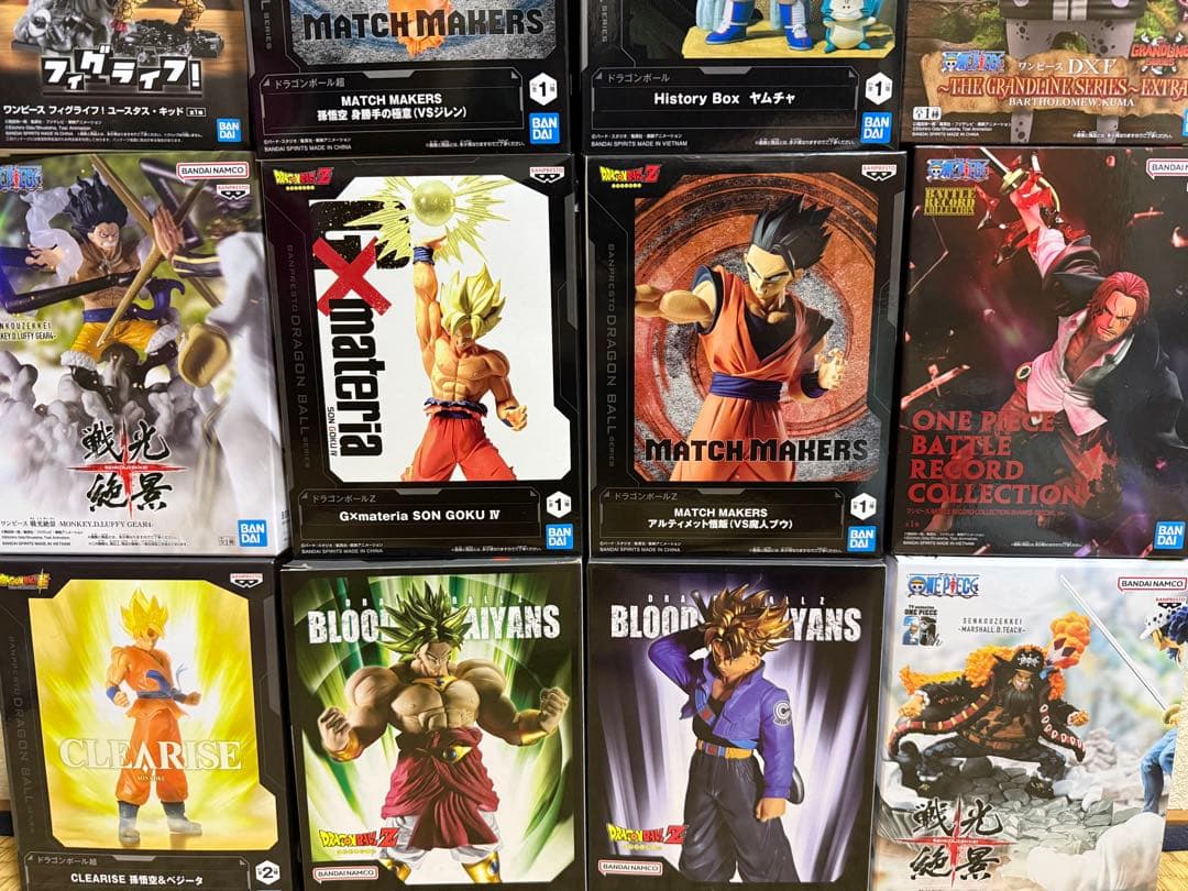 ワンピース、ドラゴンボールフィギュア14点セット
