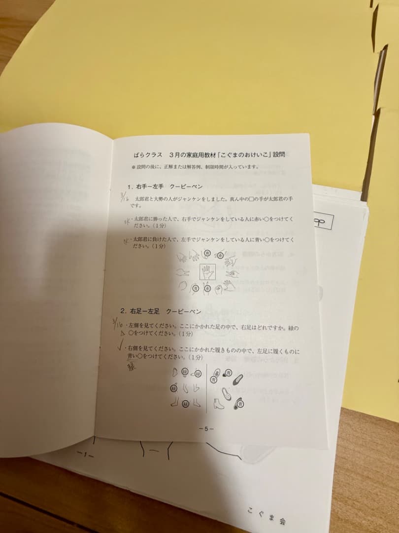 【非売品】こぐまのおけいこ 8冊セット（11〜7月）ばらクラス年長向け　こぐま会