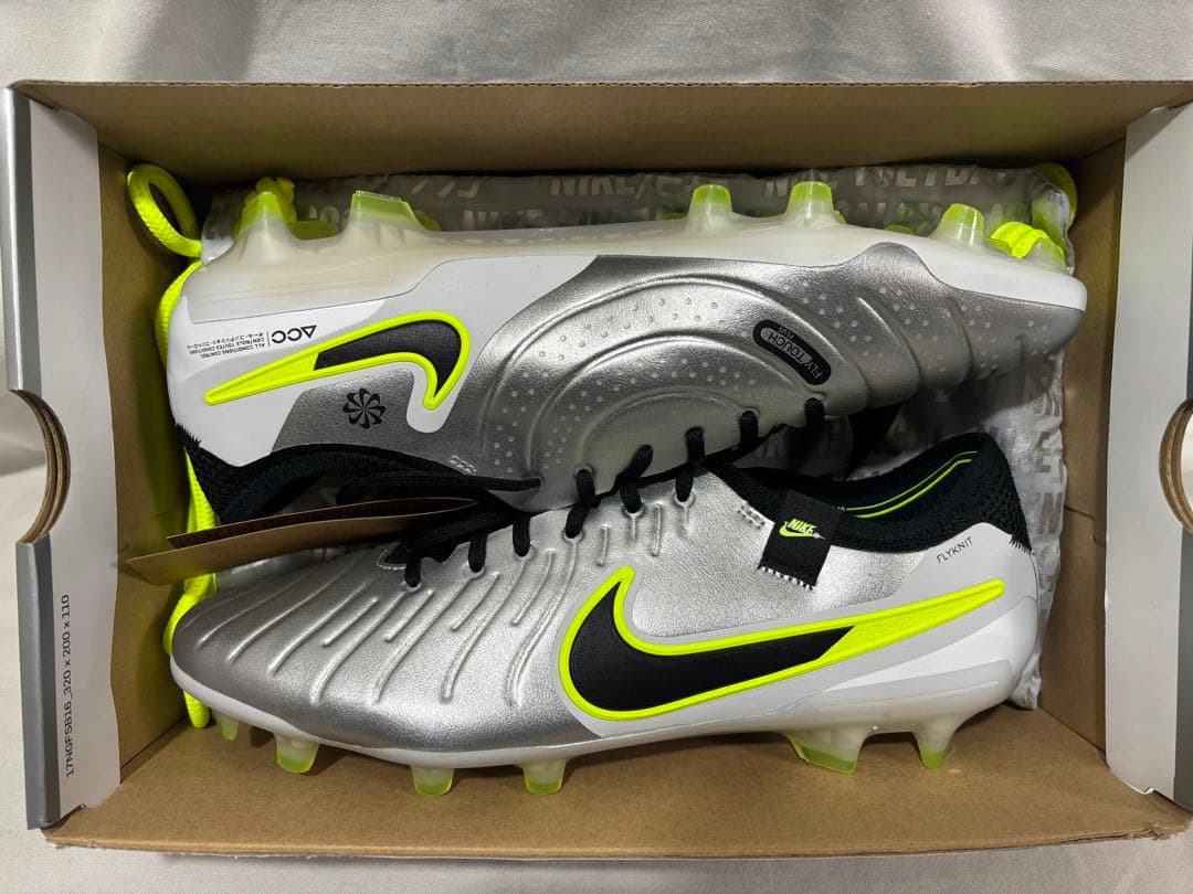 シューズ nike legend 10 elite fg silver 28.5