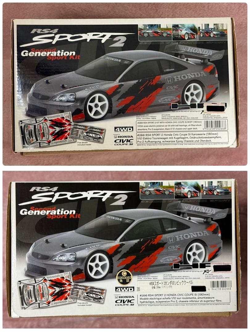 未組み立て★HPI★RS4 スポート2ホンダUSシビッククーペSi 1/10