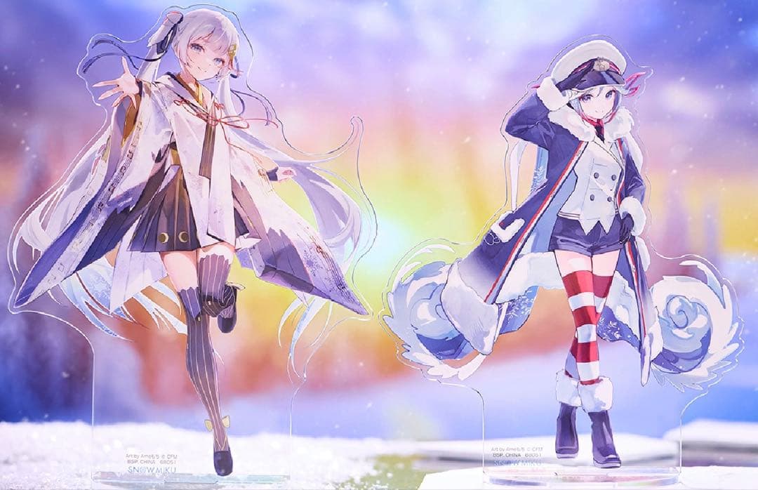 一番くじ 雪ミク HatsuneMiku ビックアクリルスタンド コンプ