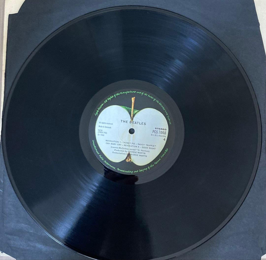 稀少デンマークオリジナル1stホワイトアルバムビートルズBeatlesレコード