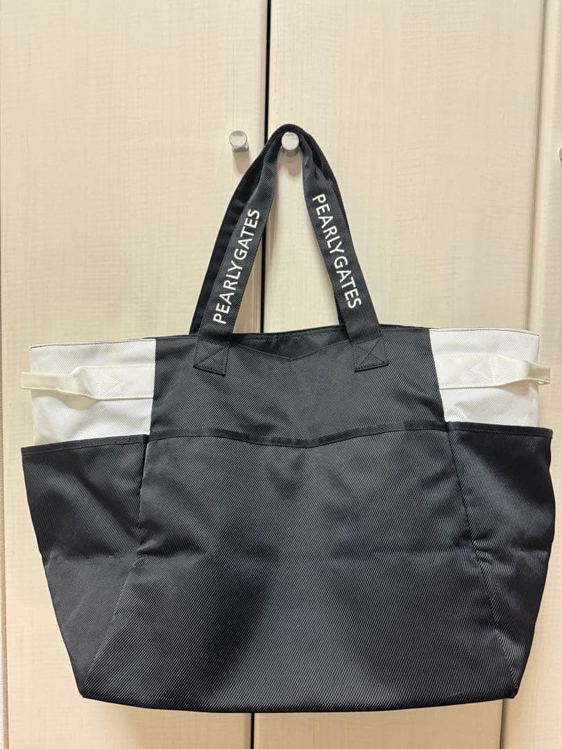 PEARLY GATES トートバッグ 黒/白