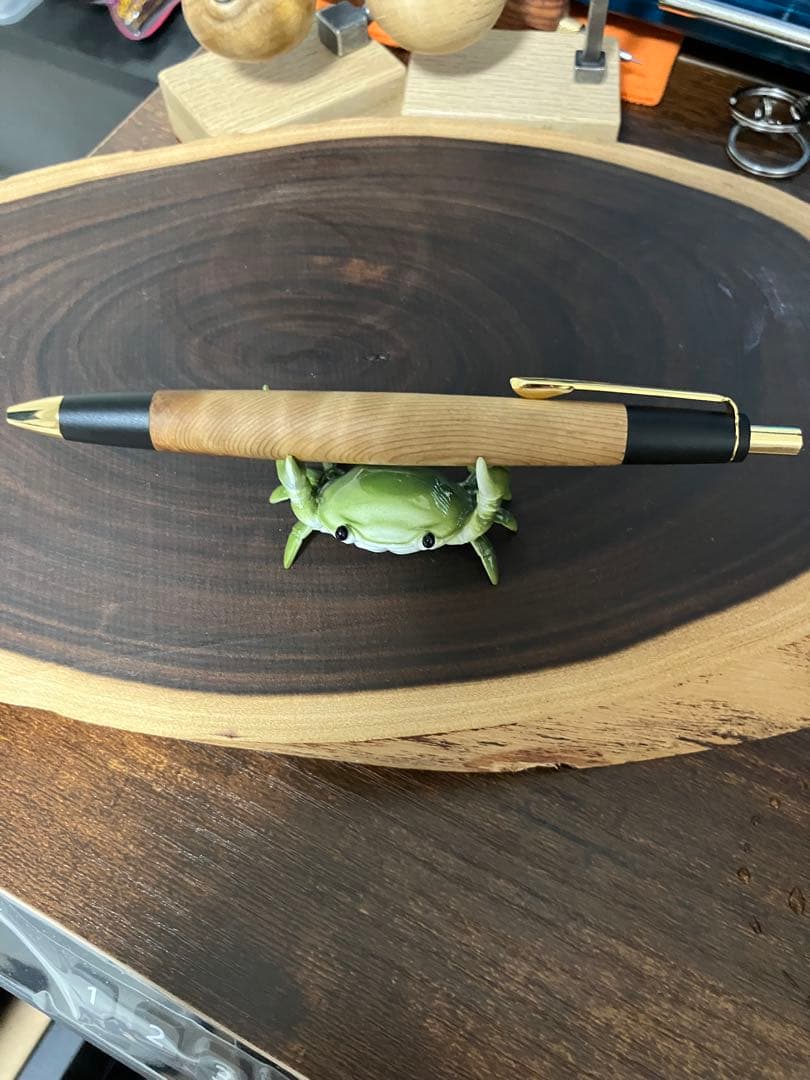 屋久杉工房京 無垢 光明瘤 ボールペン 2本セット