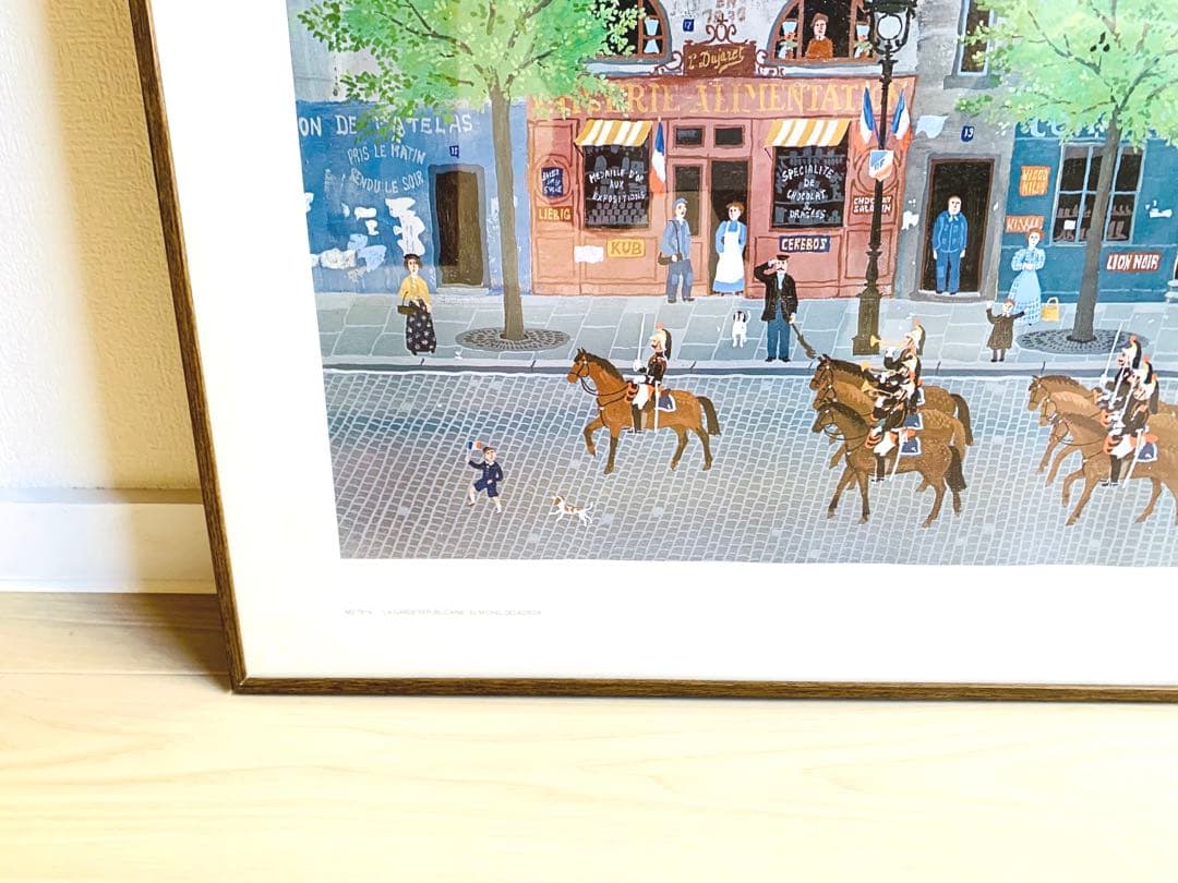 ドラクロワミッシェル　大型ポスター額入り