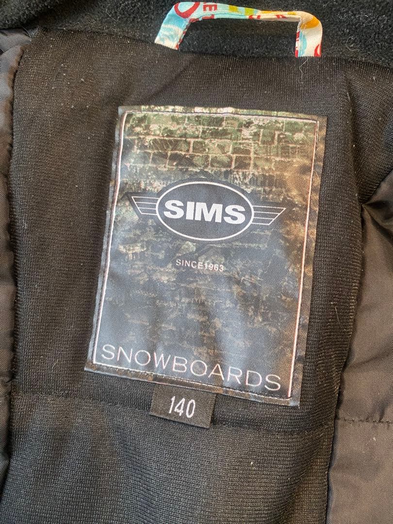 SIMS スノーボードウェア 140サイズ 上下セット