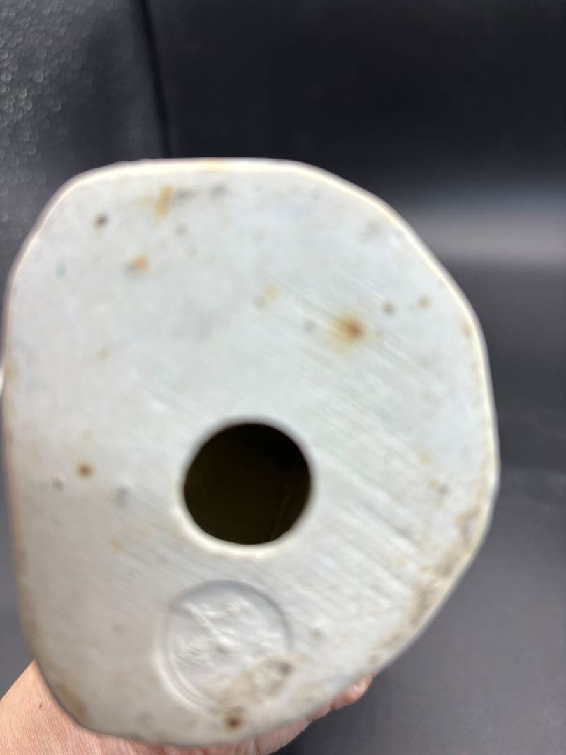 中国美術 古玩 色絵陶人形 陶器人形 高さ約25cm 置物 オブジェ 古董品