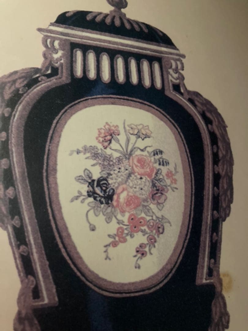 専用ページ移行1995年U.S.A製NYアンティークLimoges壺プリント額絵