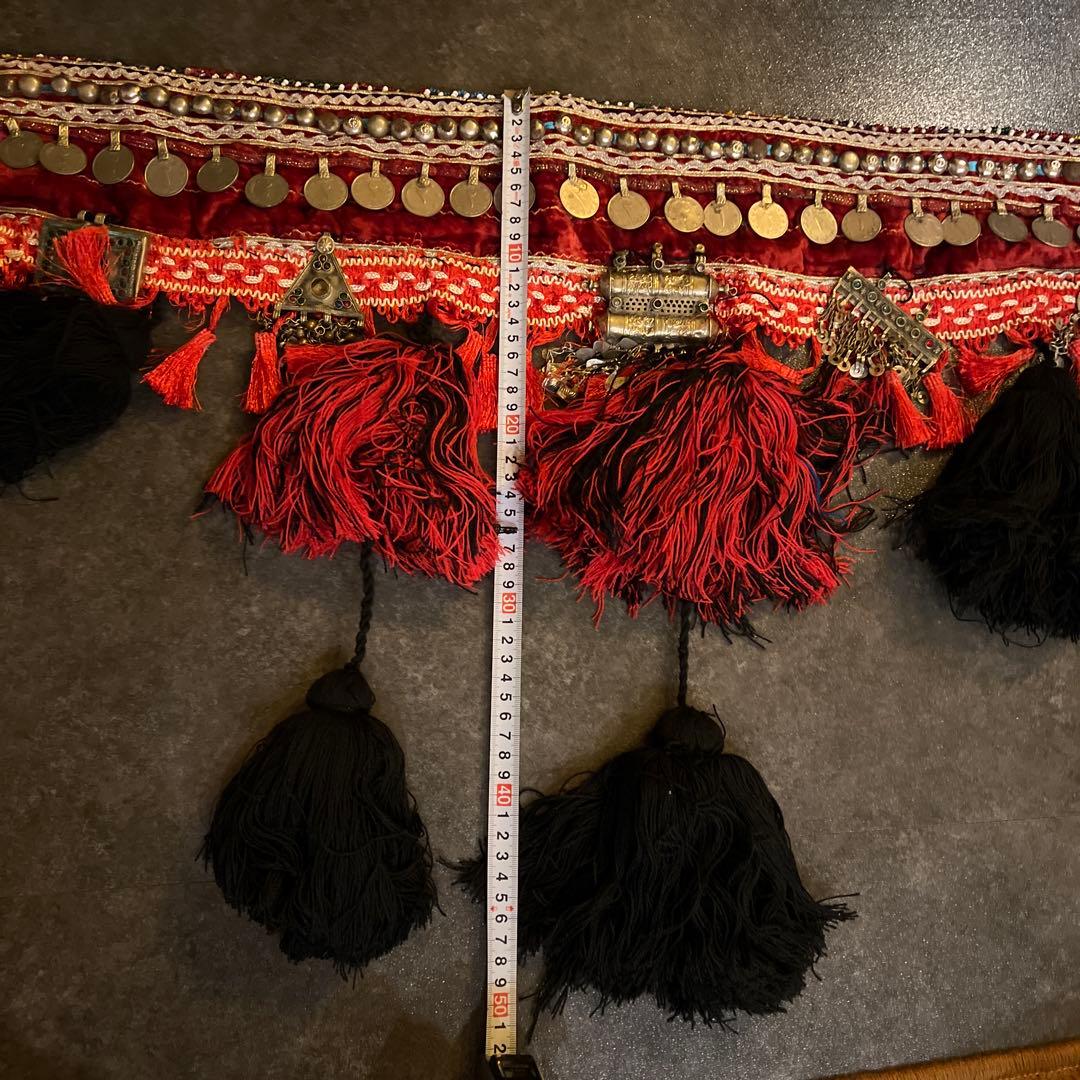 ベリーダンス　衣装　トライバル　フュージョン　赤　黒