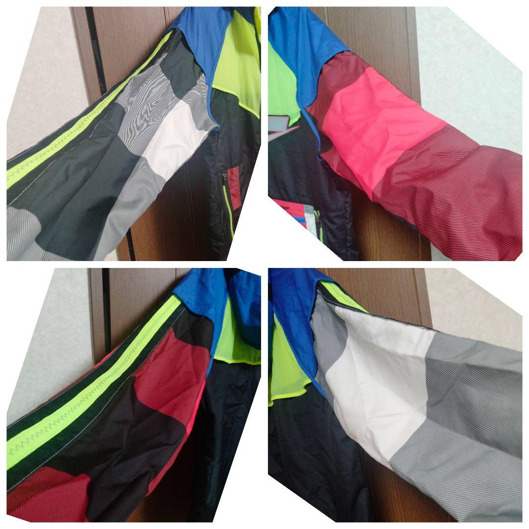 ナイキ ウインドランナー フルジップフーディー マルチカラー パッチワーク M