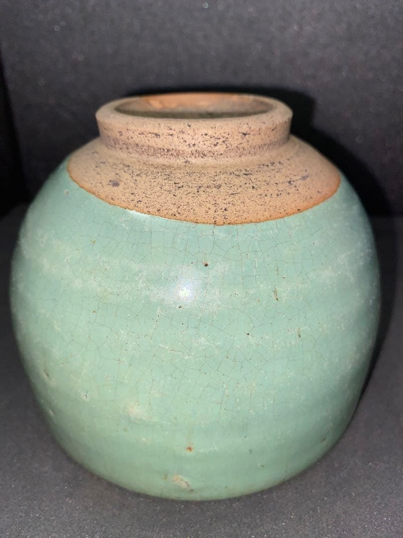 布志名 緑釉ぼてぼて茶碗　桶茶　出雲丸碗　ぼてぼて碗　呉須手茶碗　呉洲茶碗　呉洲