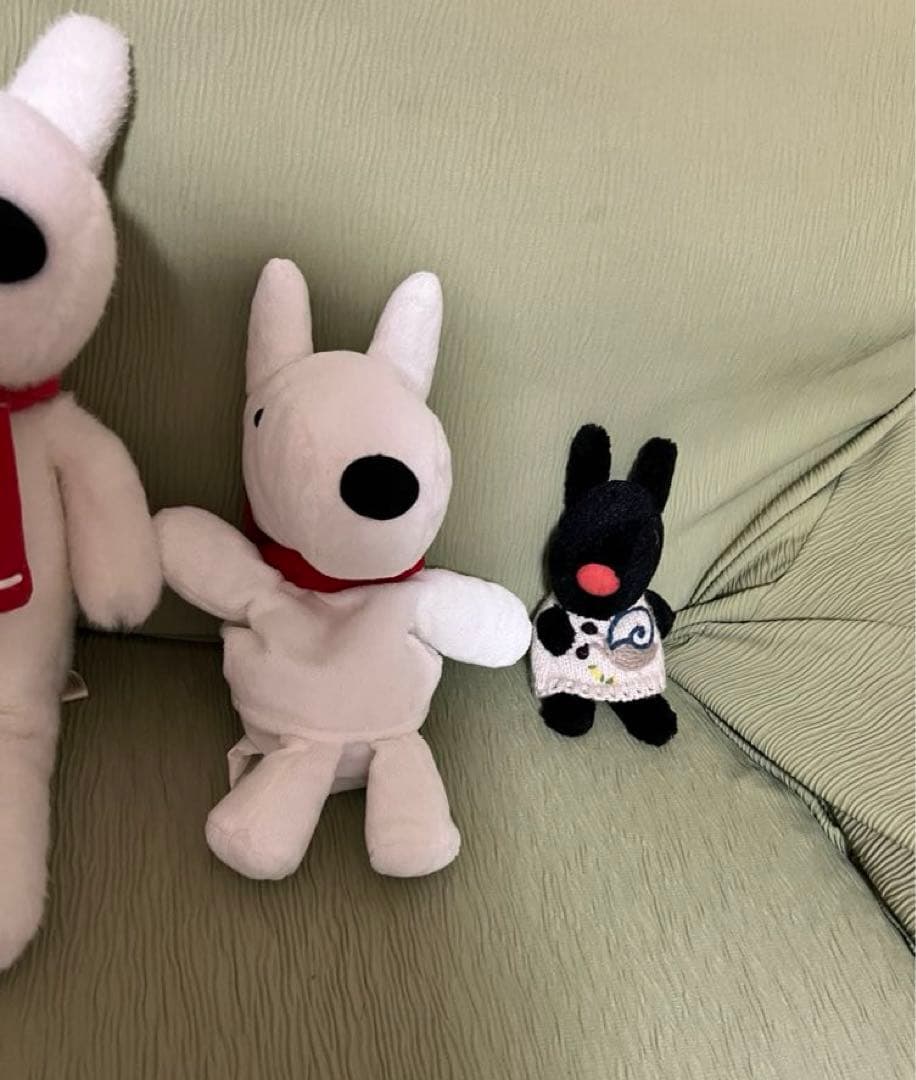 りさとガスパールのりさのぬいぐるみのセット（全長75.85.120センチ）