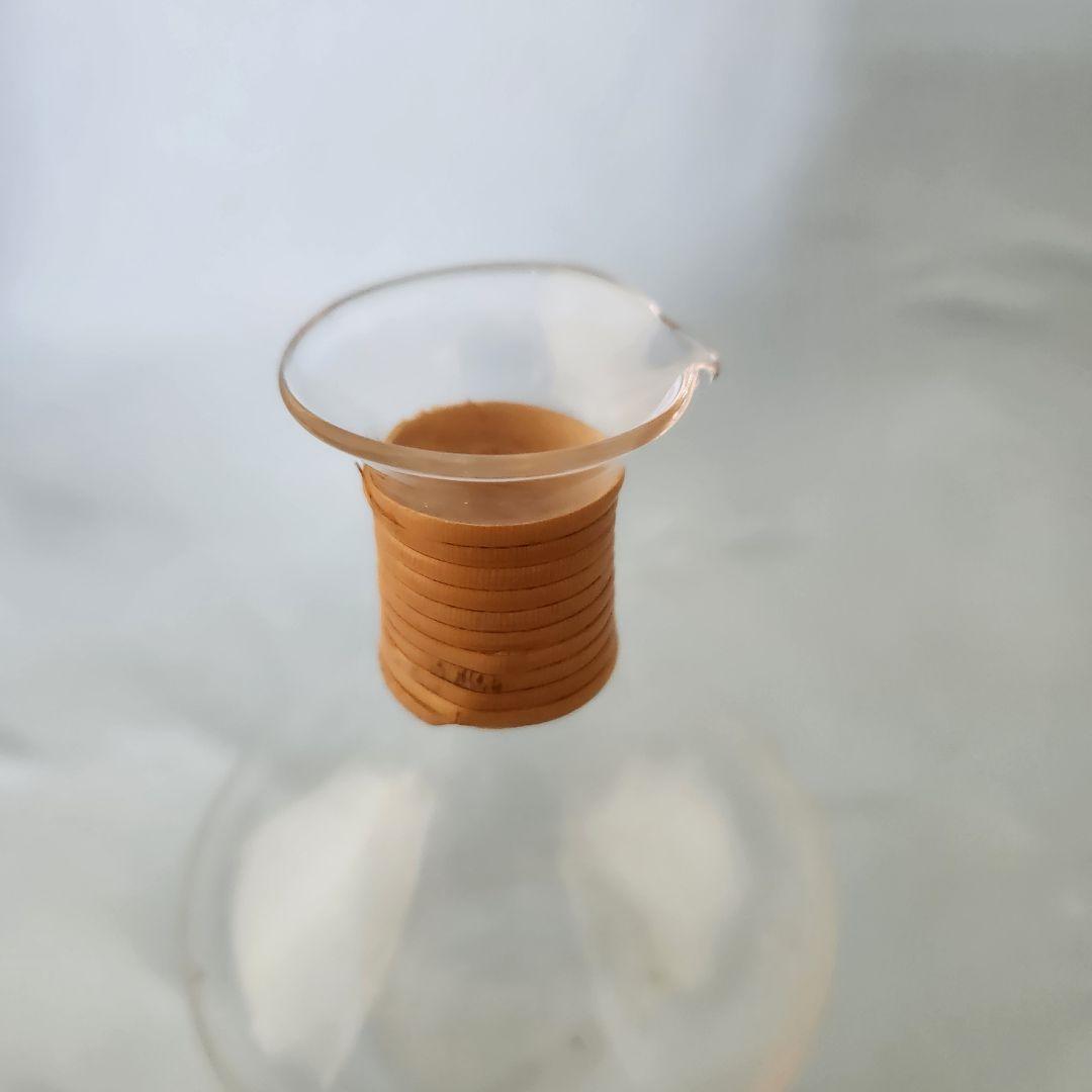 籐巻 ガラス とび口 燗徳利 大正 昭和 寄席 劇場用 吹きガラス