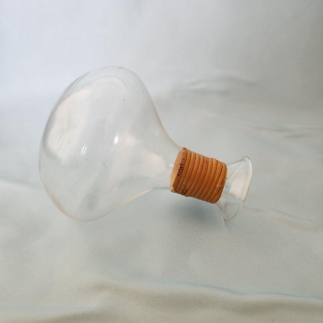 籐巻 ガラス とび口 燗徳利 大正 昭和 寄席 劇場用 吹きガラス