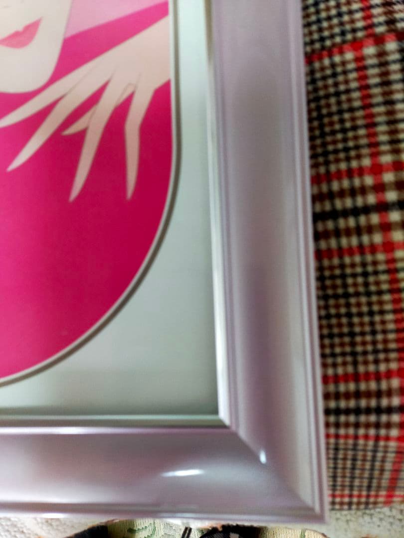 女性の肖像画 ピンク アート作品　[鶴田一郎]　美人画　特価　¥9500-!!