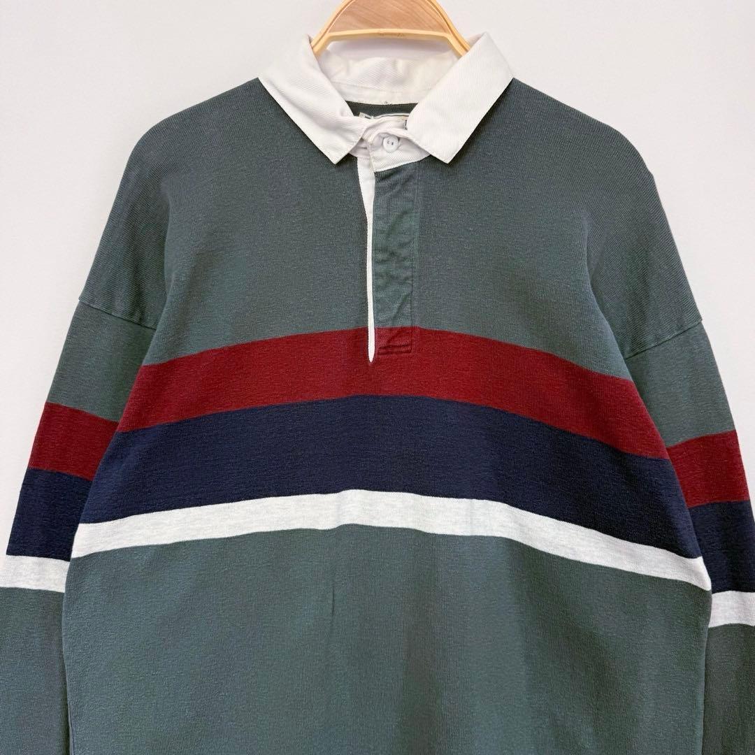 80s USA製 L.L.Bean エルエルビーン 長袖 ラガーシャツ S29