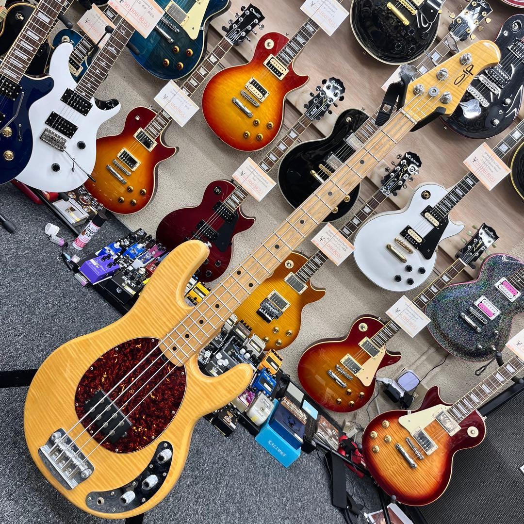 【10701】 Olp by MUSICMAN スティングレイ バリ杢ナチュラル