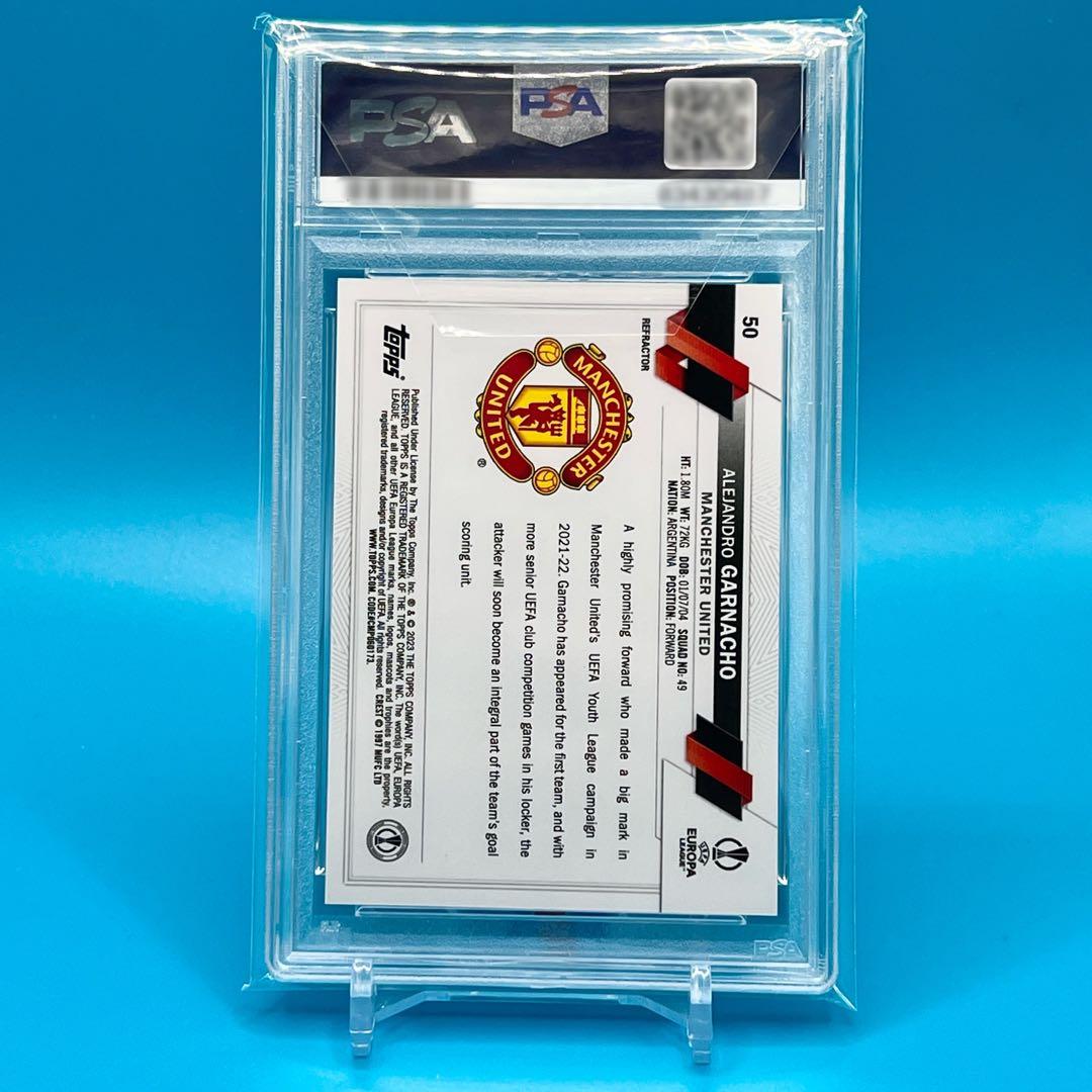 その他 TOPPS CHROME GARNACHO RC REFRACTOR PSA10