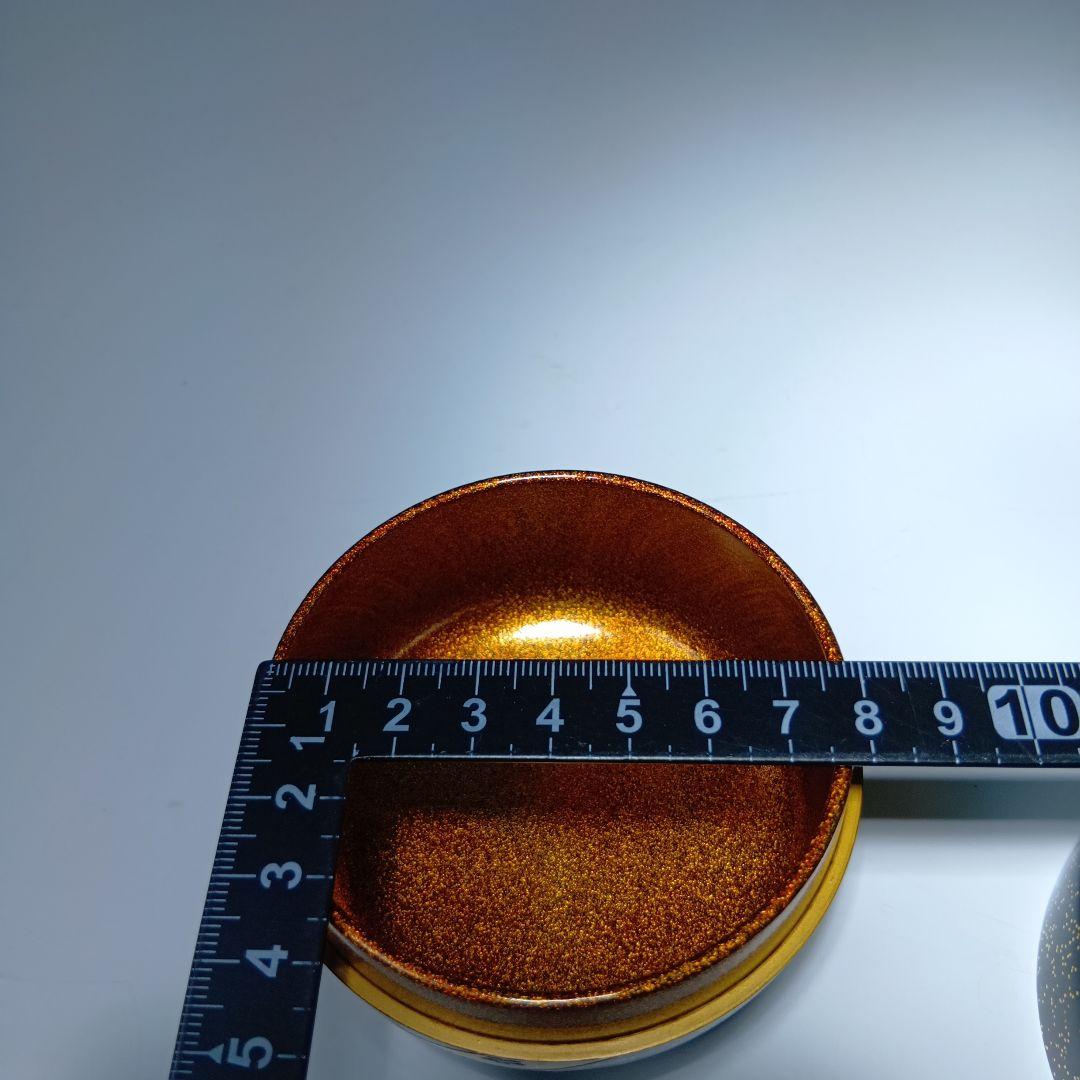 値下げ茶道具　清瀬一光作　色絵蒔絵平棗　 共箱　美品