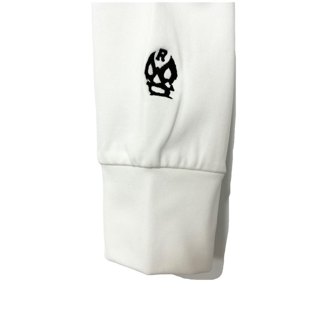 ラッセルノ ゴルフ フラッグロゴ ステッチマスク ハイネック LS ホワイト M