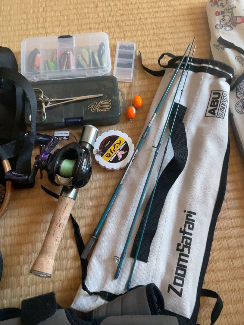 渓流ルアーセット　アブガルシアズームサファリ464Lグリップ改ベイトカスタム