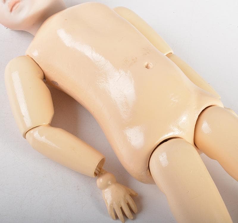 西洋人形　アンティーク　ビスクドール　飾り台付　台湾製　C　R5239C