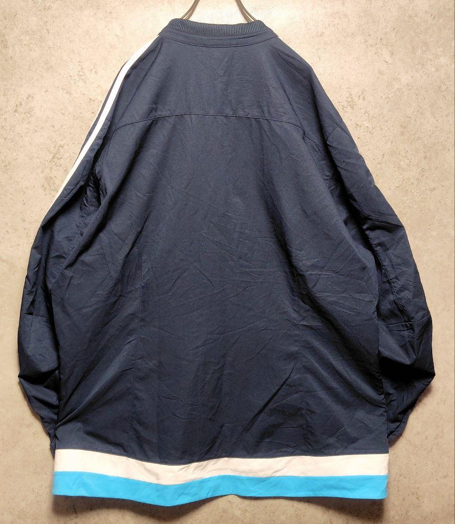 adidas 2XLサイズ チェルシーロゴ入りジャケット ネイビー色 US古着