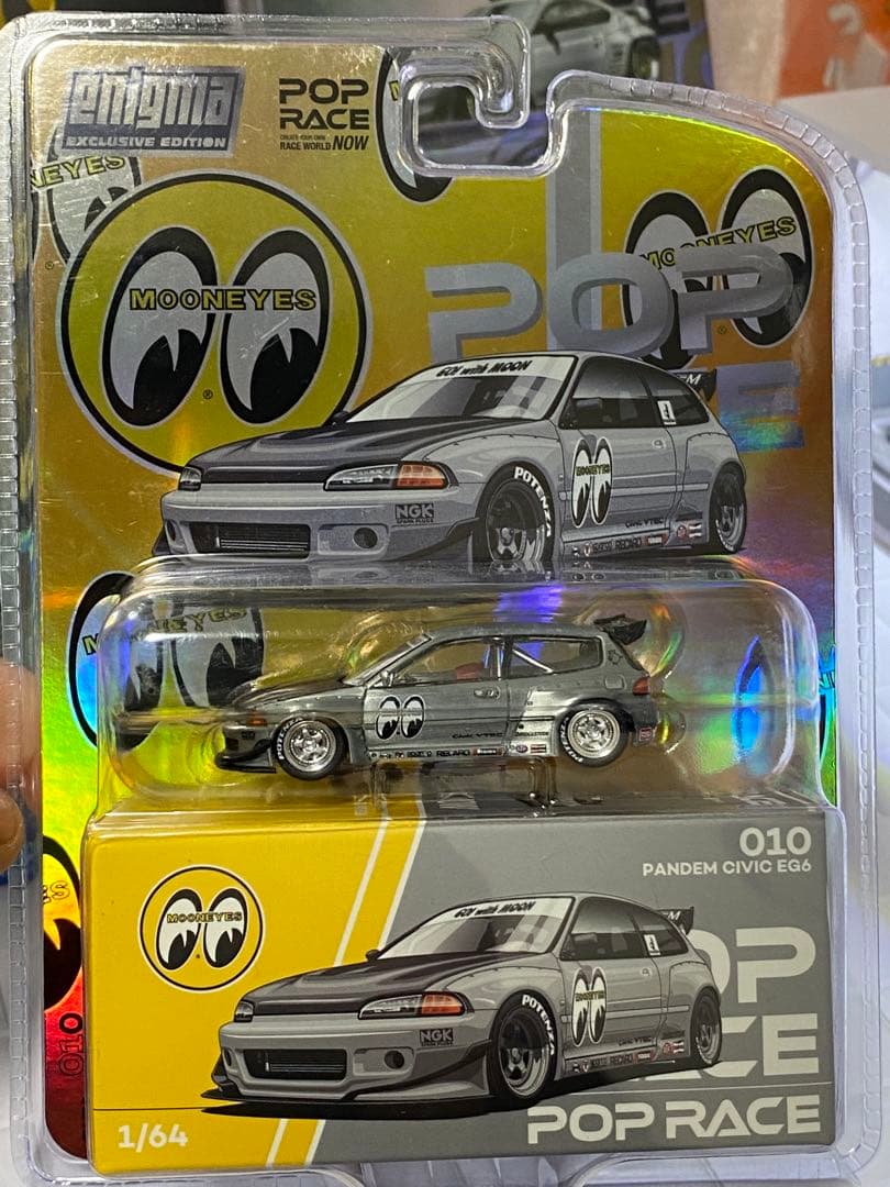 ミニカー POPRACE PANDEM CIVIC EG MOONEYES CHASE
