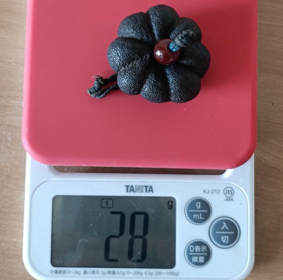 南瓜実根付　提物　根付　縁起物　瓜根付　古根付