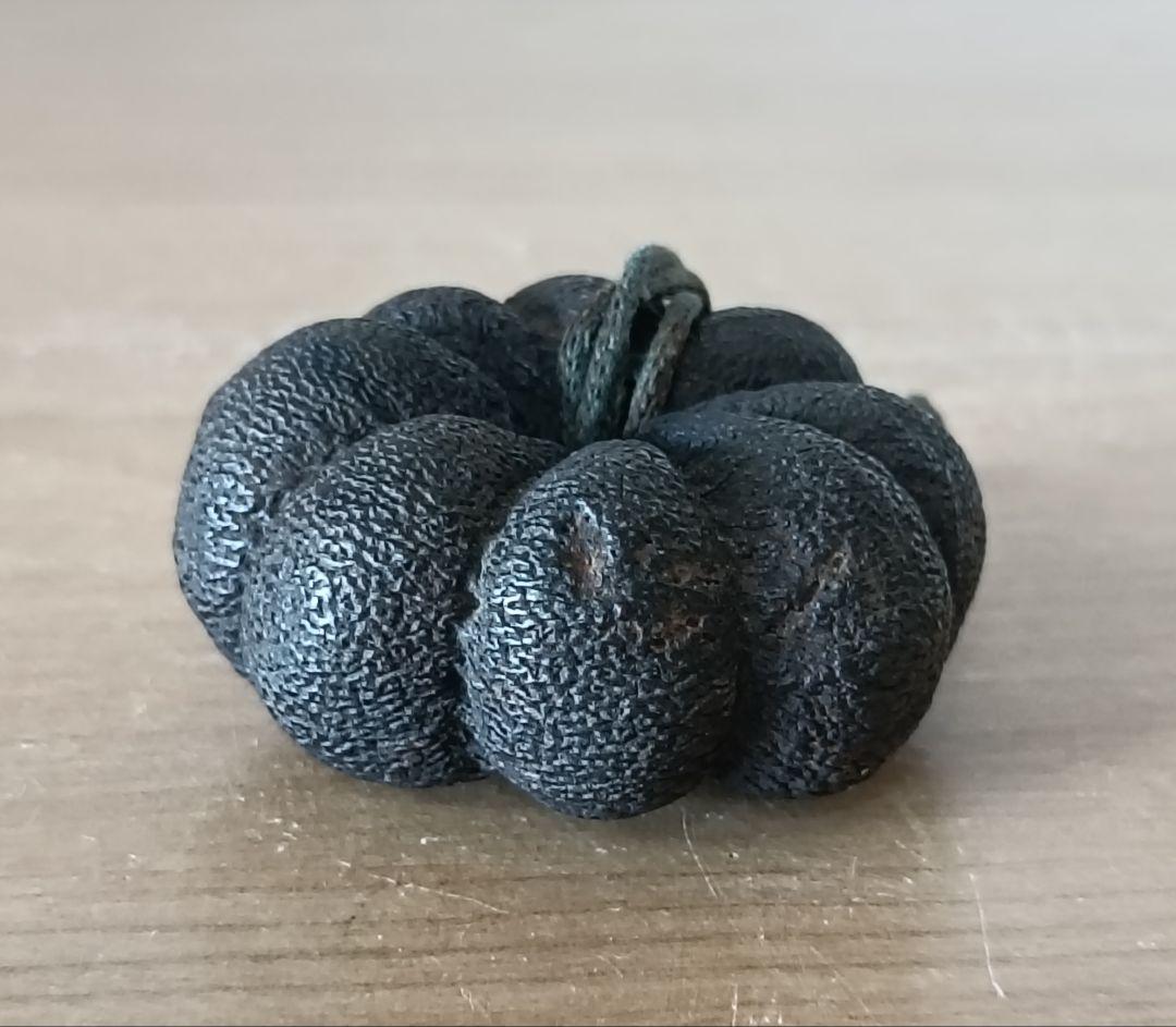 南瓜実根付　提物　根付　縁起物　瓜根付　古根付