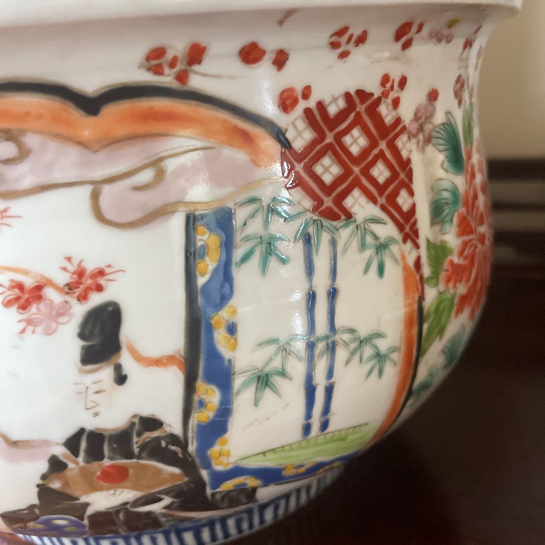 古伊万里 明治時代 肥碟山信甫造 希少日本骨董