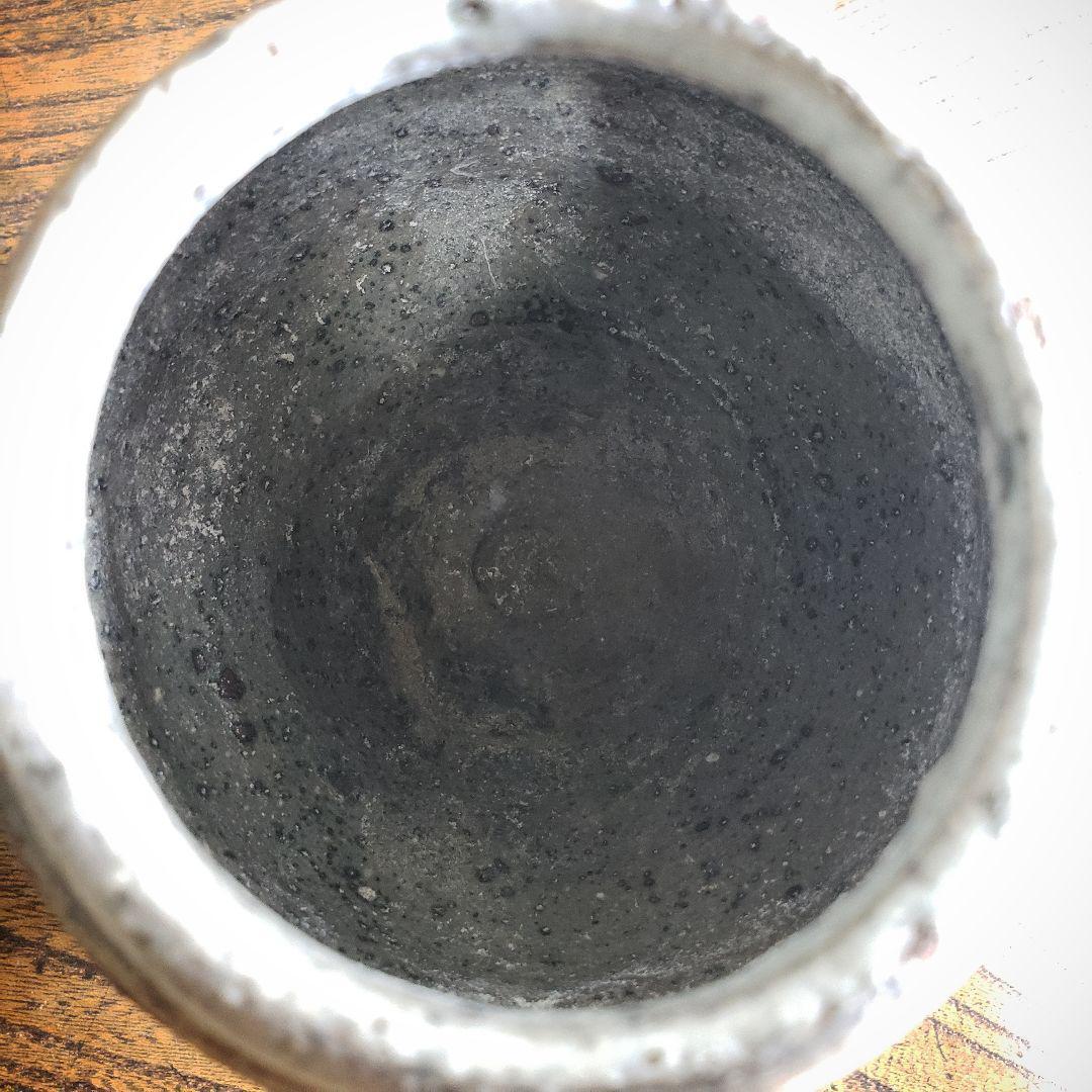 壺 小壺 一輪挿し 花器 花瓶 えくぼ 黒 ペン立て フラワーベース