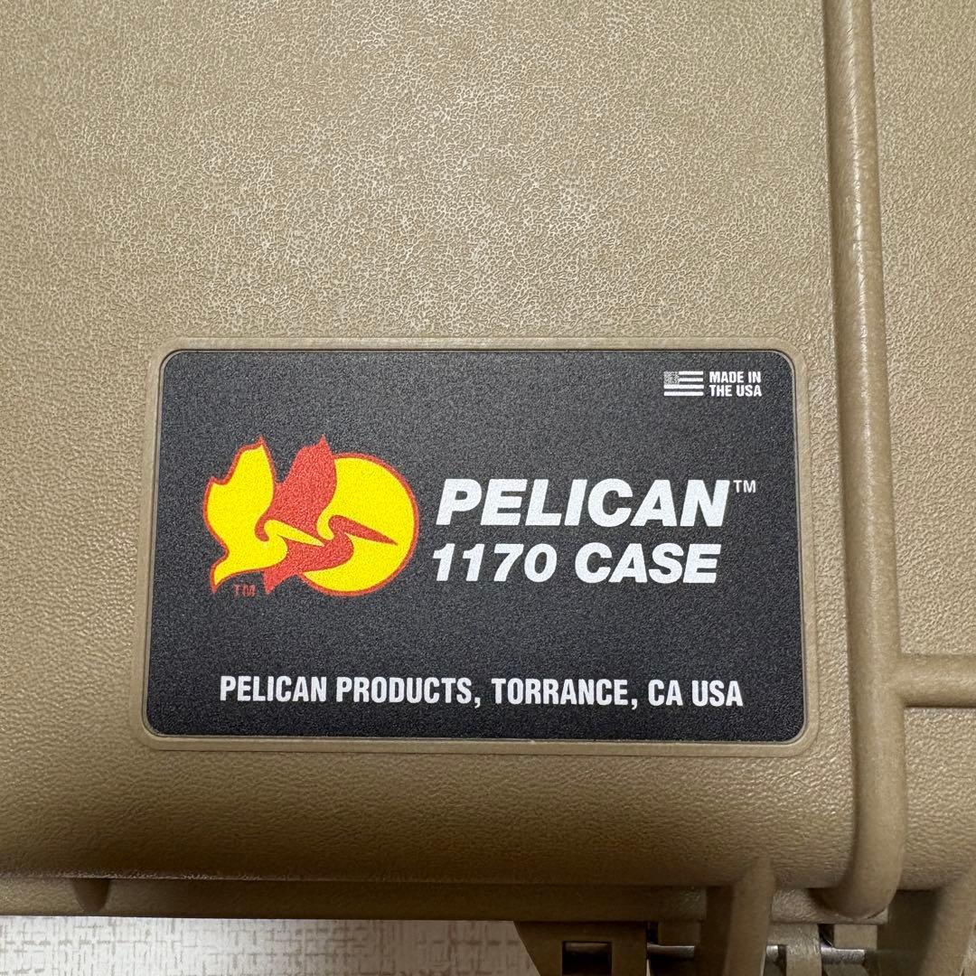 【フォーム付き】PELICAN 1170 デザートタン ペリカンケース