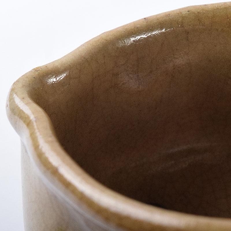 散歩星人　茶道具　因久山焼　芦澤保親作　茶入　共箱　V　R8658