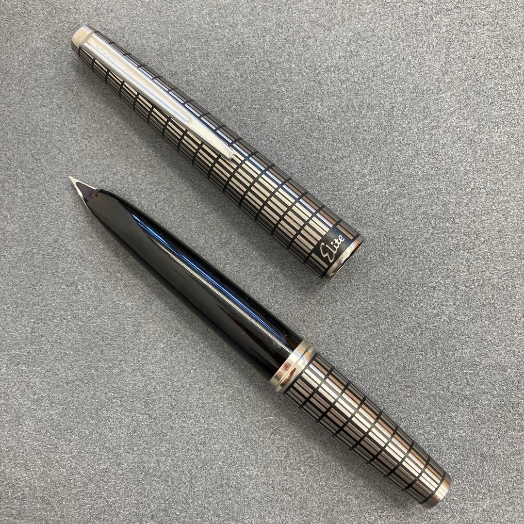 PILOT パイロットELITE エリート 万年筆 格子柄18K 750 / F