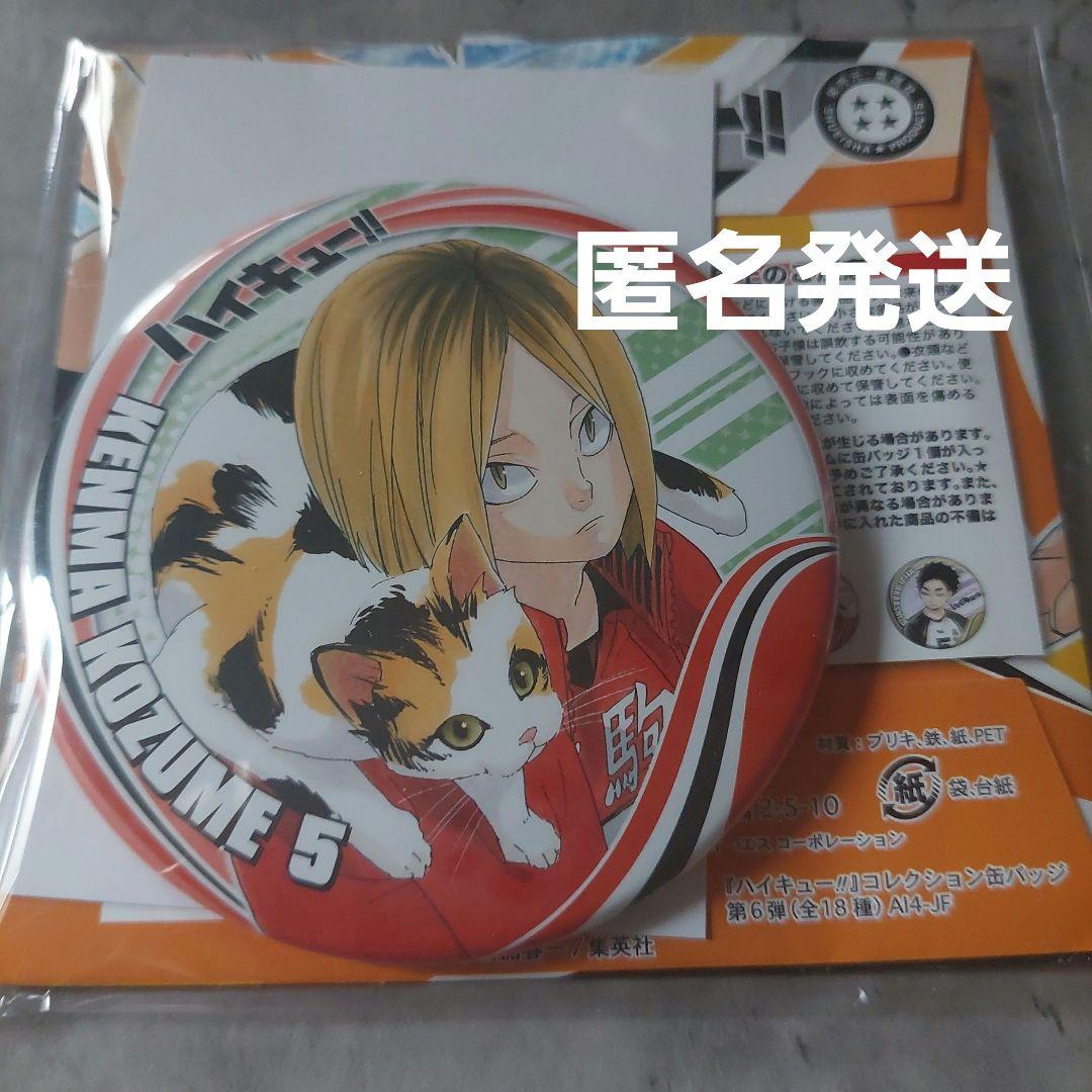 ハイキュー　狐爪研磨　コレクション缶バッチ