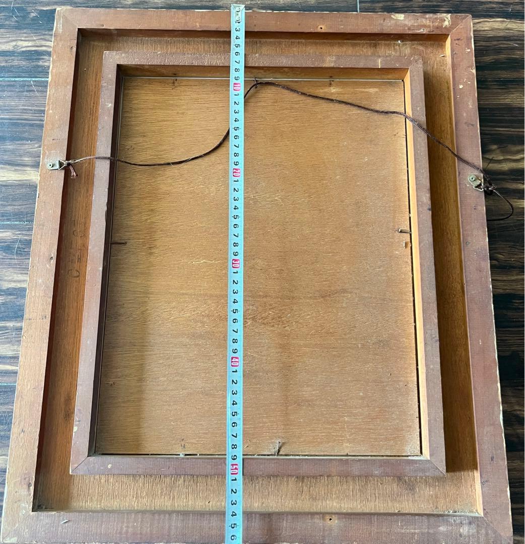 仏画 不動明王 額装 肉筆 彩色 古画 仏教美術 E