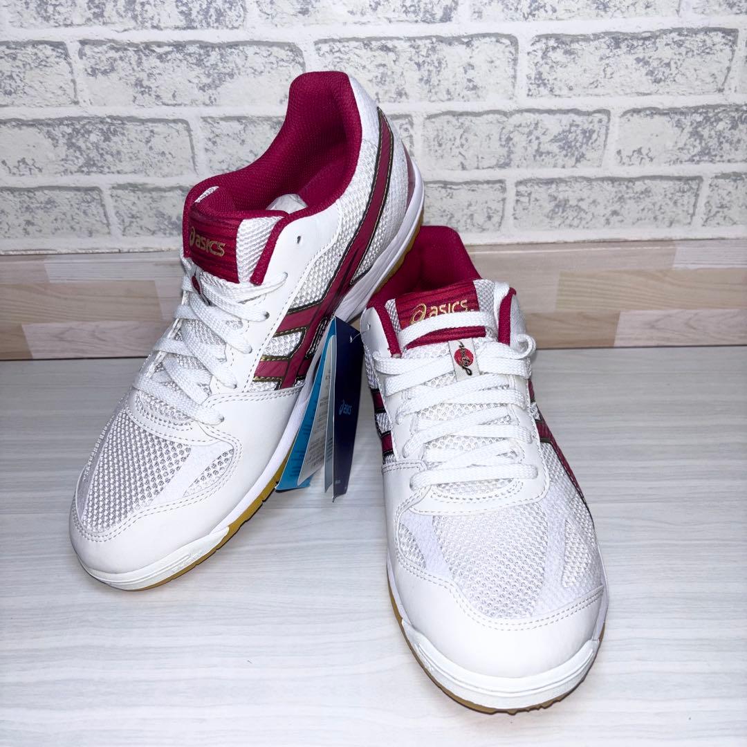 アシックス　バレーボールシューズ　　　ローテジャパンライト　25.5 赤　レッド