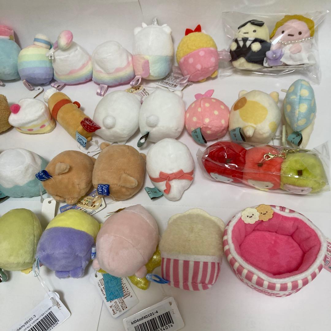 すみっコぐらし　ハウスケース＋てのりぬいぐるみ　37体　まとめ売り　たぴおか他