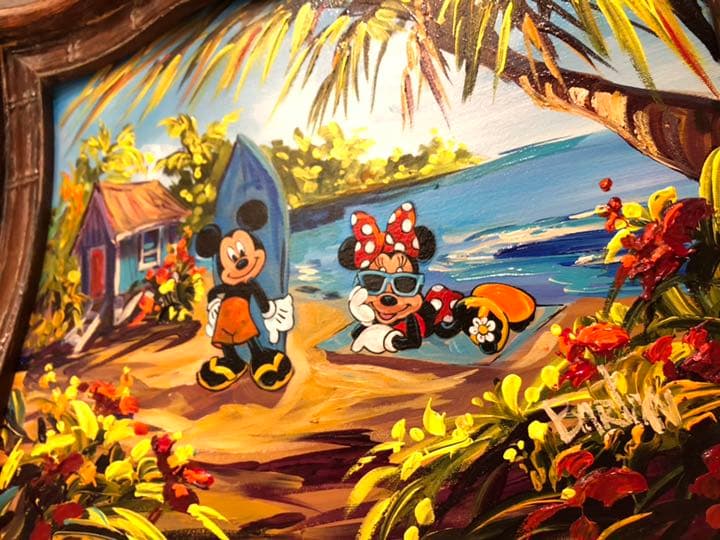 ディズニーアート 原画 ハワイ ミッキー&ミニー