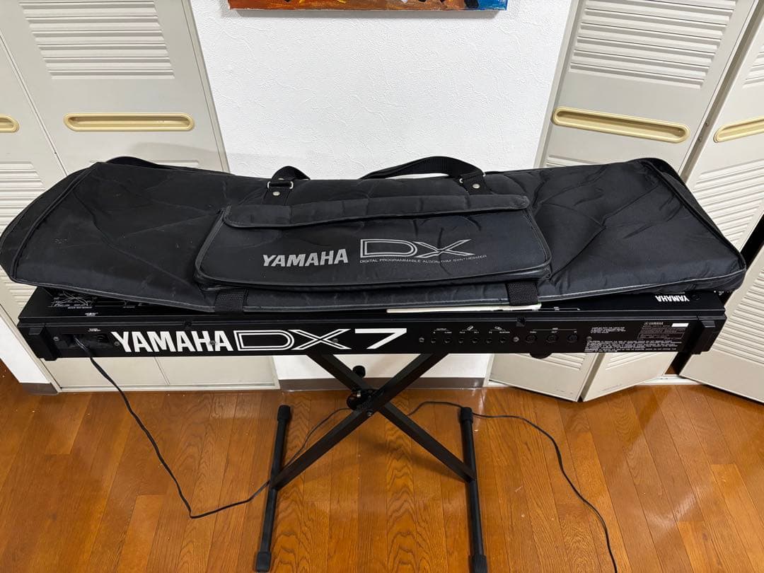 【美品】Yamaha DX7 II-D 純正ケース・説明書・カートリッジ付