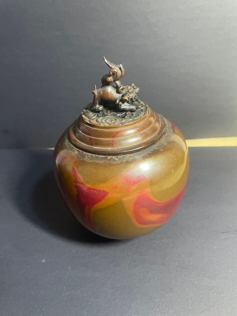 松美堂　高岡銅器　伝統工芸品　夏目型香炉