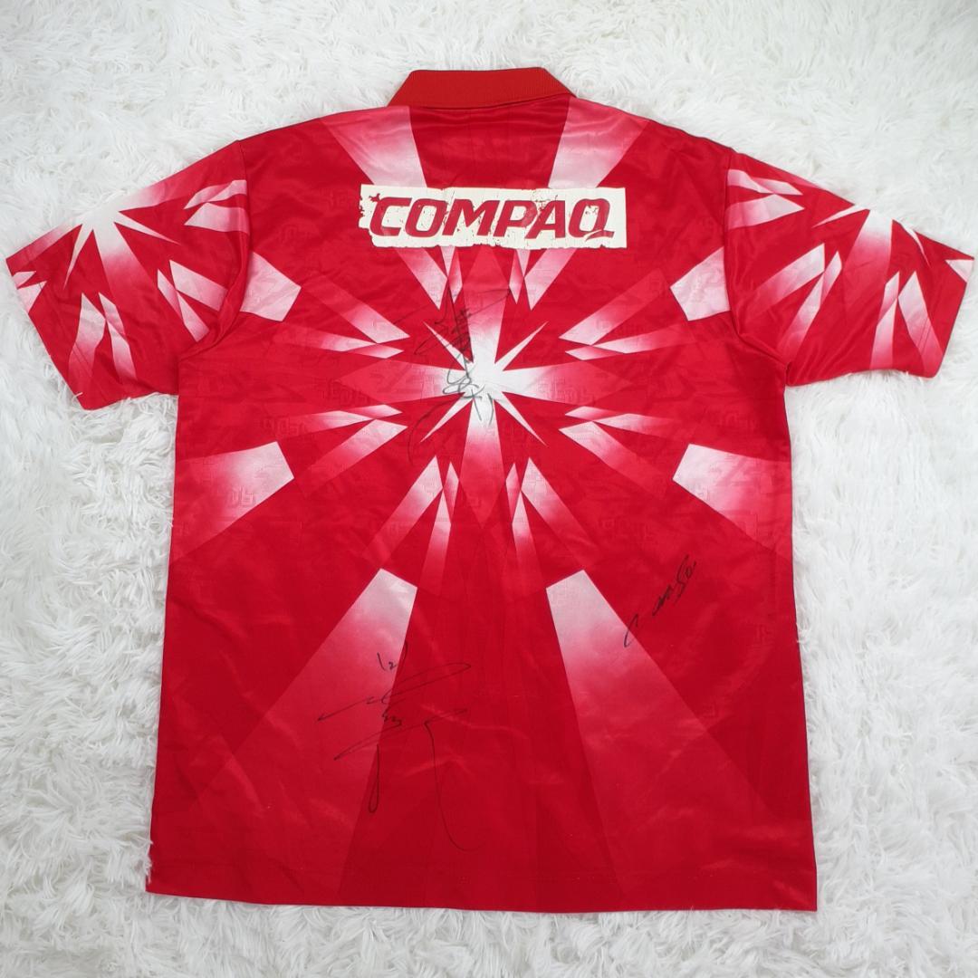 希少サイン入り◎浦和レッズ ミズノ 応援用ユニフォーム 95～96シーズン 赤