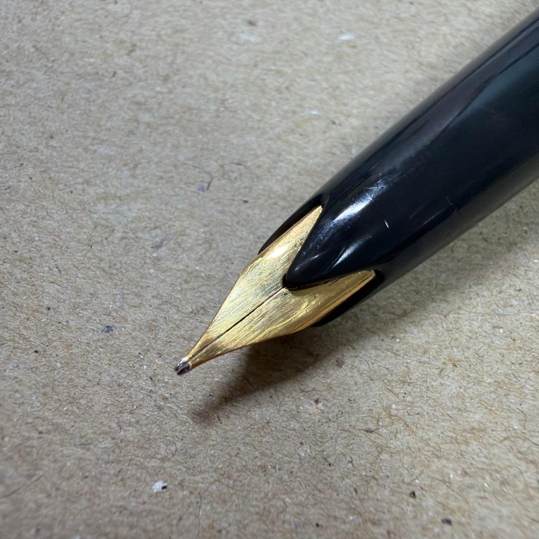 廃盤 MONTBLANC モンブラン No.12 万年筆 グレー 18k 吸引式