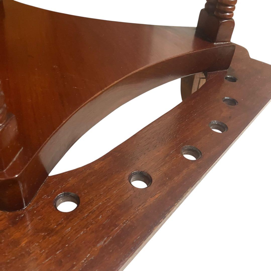 ビリヤード　キューラック　キュースタンド　テーブル　木製　アンティーク