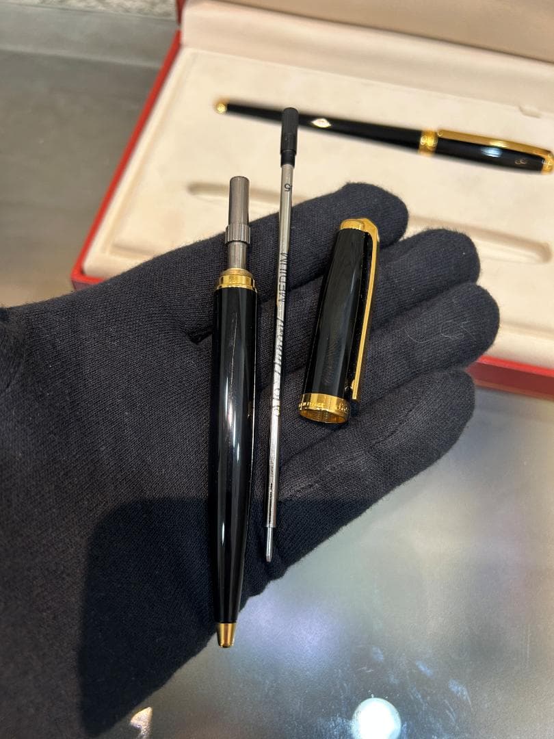 S.T.Dupont エステーデュポン 14K 万年筆 ボールペン セット 美品
